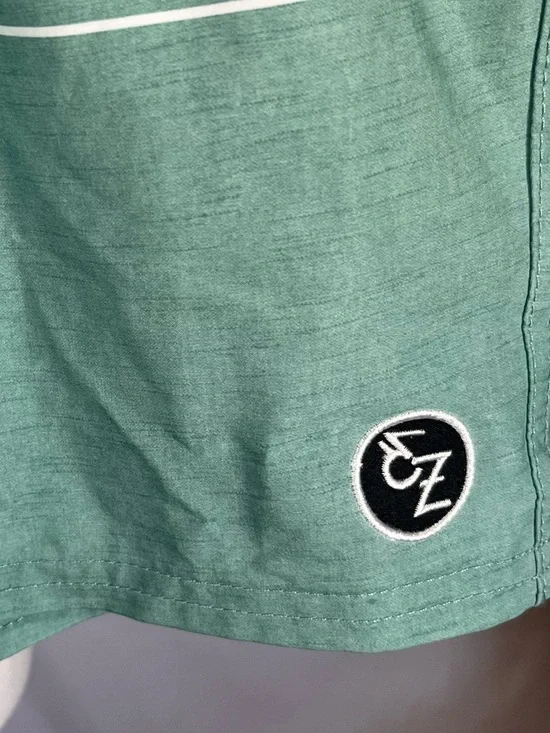 Ezekiel Men's Stripe Board Shorts Mint Green/Multicolor Stripes 34 Beach Pool - Picture 5 of 8